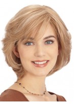 Blonde Monofilament Remy Human Hair Wig-WWA528 