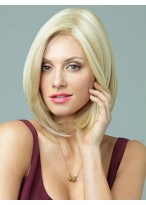 Blonde Lace Front Remy Human Hair Wig-WWA589 