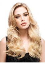 Blonde Capless Remy Human Hair Wig-WWA624 