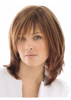 Brown Lace Front Remy Human Hair Wig-WWA630 