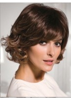 Brown Capless Remy Human Hair Wig-WWA659 