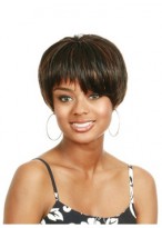 Short Straight Synthetic Capless Wig 