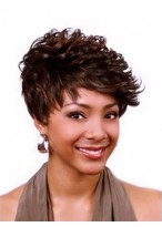 Short Synthetic Capless Wig 