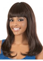 Full Bang Long wavy Synthetic Capless Wig 