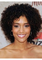 Dainty Short Curly African American Lace Wigs for Women 