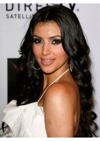 Faddish Long Wavy Black African American Full Lace Wigs for Women 