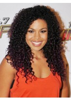 Glitter Long Curly African American Lace Wigs for Women 