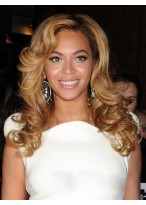 Affordable Long Curly Blonde African American Lace Wigs 