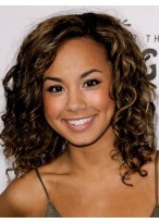 Online Short Curly Brown African American Lace Wigs 