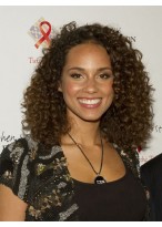 Delicate Curly African American Lace Front Wigs for Women 