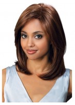 Cool Medium Straight African American Lace Wigs for Women 12 Inch 