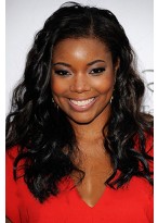 Multi-function Long Curly Black African American Wigs for Women 16 Inch 