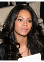 Custom Long Wavy Black African American Full Lace Wigs for Women 