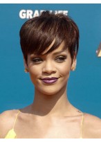 Outstanding Short Straight African American Wigs for Women 6 Inch  
