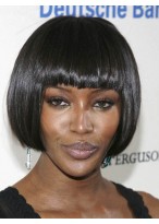 Top Quality Short Straight Black African American Wigs for Women 8 Inch 
