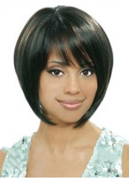 Afro American Wigs Short Straight Black African American Wigs 
