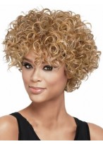 Sale Wigs Short Curly Blonde African American Wigs 