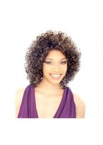Beautiful Short Curly No Bang African American Lace Wigs for Women 10 Inch  