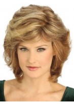 Layered Shag Lace Front Synthetic Grey Wig 