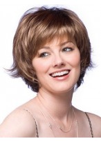 Feathered Layer Cut Synthetic Wig 