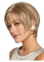 Sleek Straight Short Shag Synthetic Wig 