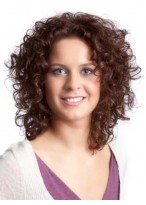 Perfect Lace Front Medium Curly Top Quality High Heated Fiber Hair Wig 