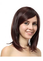 Capless Medium Straight Synthetic Wig 