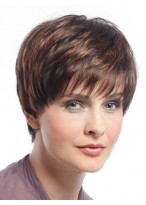 Short Straight Capless Synthetic Wig 