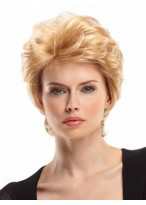 Short Shag Curly Lace Front Wig 