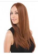 24" Remy Human Hair Straight Lace Front Wig 