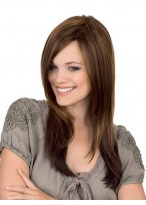100% Human Hair Full Lace Long Straight Wig 