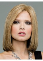 Black Medium 100% Remy Human Hair Monofilament Wig 