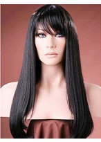 Straight Middle Part Remy Hair Full Lace Wigs 