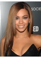 Beyonce Sleek Straight Human Hair Full Lace Wig 