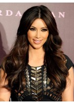 Kim Kardashian Centre Parting Long Wavy Wig 