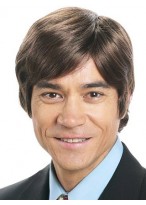 4" Straight Capless Synthetic Mens Wig 