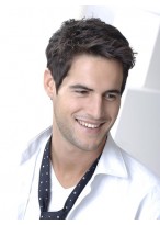 Perfect Short Straight Synthetic Capless Wig for Man 