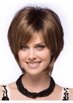 Tousled Natural Straight Short Bob Wig 
