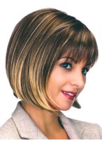 Tapered Ends Straight Capless Bob Wig 