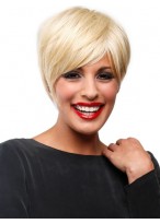 Short Sleek Boy Cut Synthetic Wig 