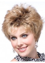 Synthetic Wavy Capless Short Wig 