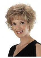 Fluffy Wave Synthetic Short Wig 