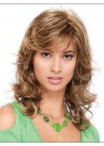 Dramatic Synthetic Curly Medium Length Wig 