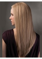 Natural Long Straight Remy Human Hair Wig 