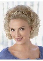 Braided Headband Synthetic Wig with Wispy Waves 