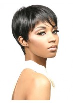 Boy Cut Synthetic Capless Wig