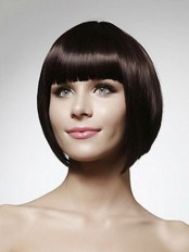 Brown Capless Remy Human Hair Wig-WWA001