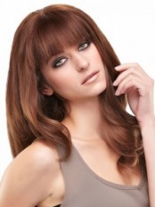 Auburn Lace Front Remy Human Hair Wig-WWA299