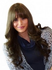 Brown Monofilament Remy Human Hair Wig-WWA328