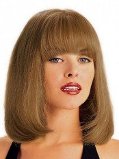 Blonde Monofilament Remy Human Hair Wig-WWA345